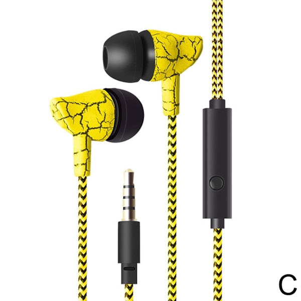 Hörlurar med mikrofon, in-ear hörlurar, trådbunden volymkontroll green One-size