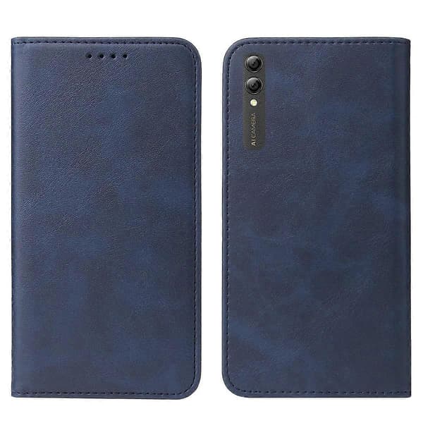 [LCS] För Huawei Y Max Magnetisk Stängning Läder Telefonfodral Blue