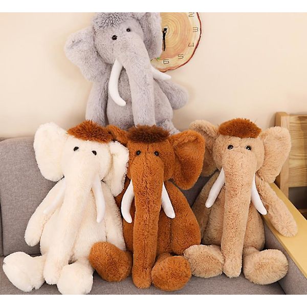 70 cm Plysch Elefant Gosedjur Lång Snabel Mjuk Leksak Barnpresenter Dark*Brown