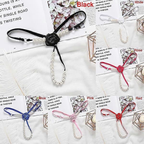 1 kpl naisten alushousut Micro G-string stringit seksikkäät alusvaatteet helmellä Red 1 Pcs