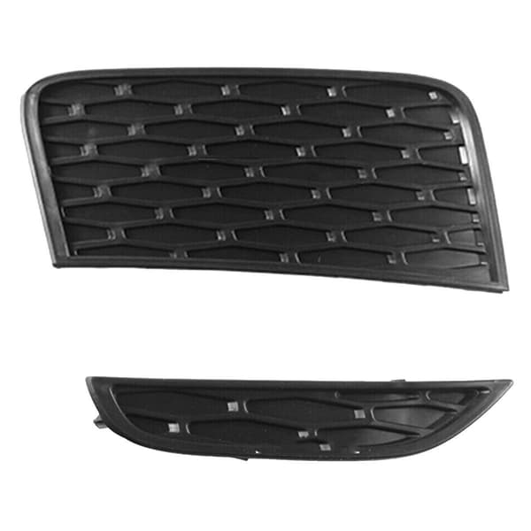 1 Sett Frontfanger Tåkelys Lampe Grill Bezel Deksel for Range Evoque 2012-2015 LR057397 LR057396 LR Black