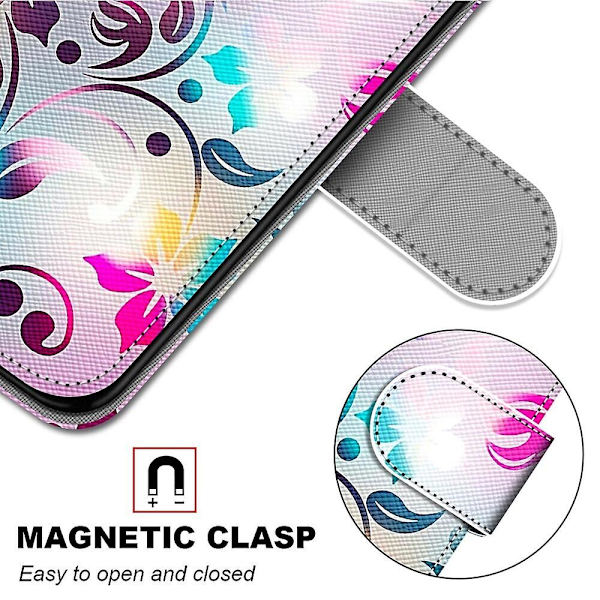 Etui til Samsung Galaxy A03s Malet Læder Cover Magnetisk Lukning