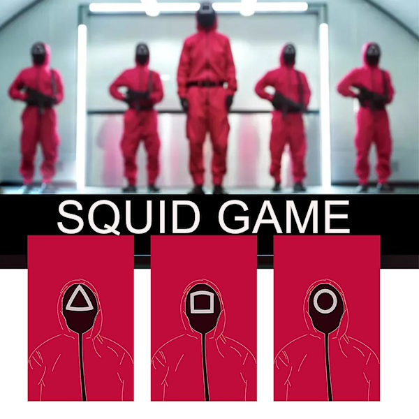 8 st Squid Game Kortspel Party Byggande Multiplayer Brädspel Kort Party Dekoration Julklappar Kort