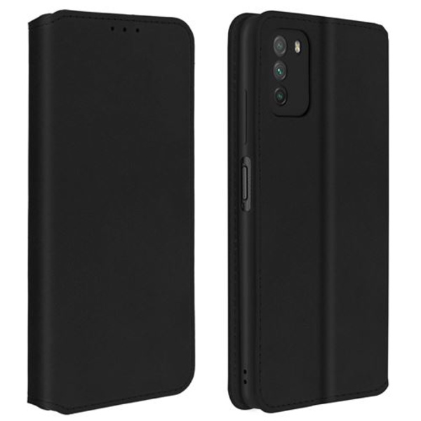 Kotelo Xiaomi Poco M3 Folio Lompakko Toiminto Teline musta