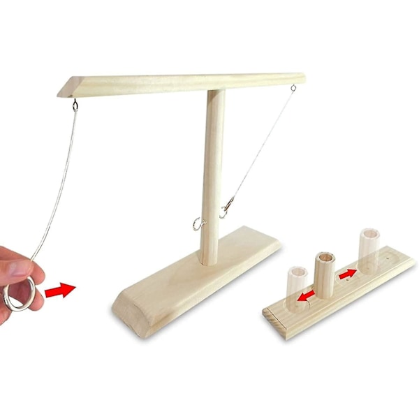 Krog og Ring og Resultattavle, Foldbart Ring Toss Spil til Hjemmebarfest