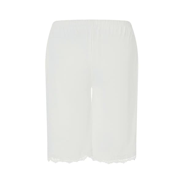 Bløde silke Snip-it shorts - Klassisk nattøj lingeri til damer Beige XXL