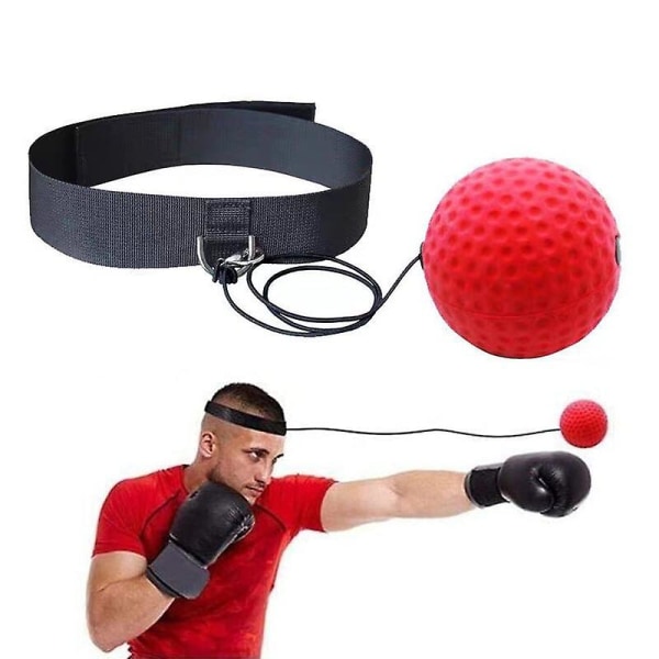 Huvudmonterad boxning Magic Ball Reflex Hastighetsträning med pannband Boxning Punch Fitness Supplies