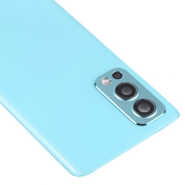 For OnePlus Nord 2 batteribakdeksel med kameralinsedeksel Blue