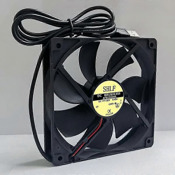 USB PC Køleventilator 12CM Sort USB5V Høj Hastighed 2400RPM Computer Kabinet Køling