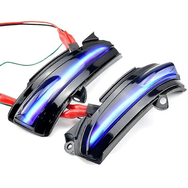 [LCS] För Mondeo MK5 2014-2019 Bil LED Dynamisk Sidospegel Ljus Blinkers Blå Blinker black