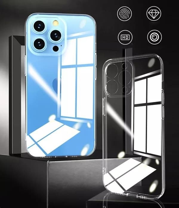 [LCS]iPhone 15 TPU-fodral extra kameraskydd transparent
