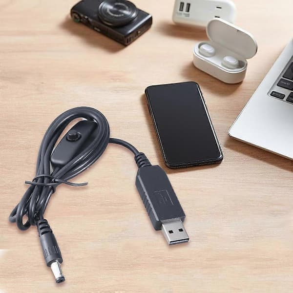 [LCS]USB til DC5521 adapterkabel 5V2A til 12V0.5A spændingsforstærkerkabel strømkabel
