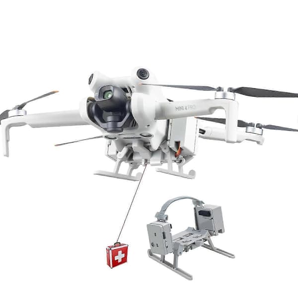 [LCS]Kompatibel med DJI Mini 4 Pro Airdrop System USB-lading kaster Light Gray