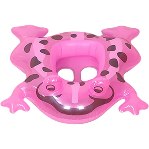 Badring för pool - Uppblåsbara poolleksaker för barn | Vattenlek Poolring Djur Självlysande Ögon Groda, Åk på Poolparty, Bekväm pink sitting circle