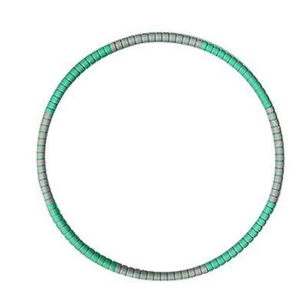 Viktad Hula Hoop Viktminskning Träningsbåge med rostfritt green gray