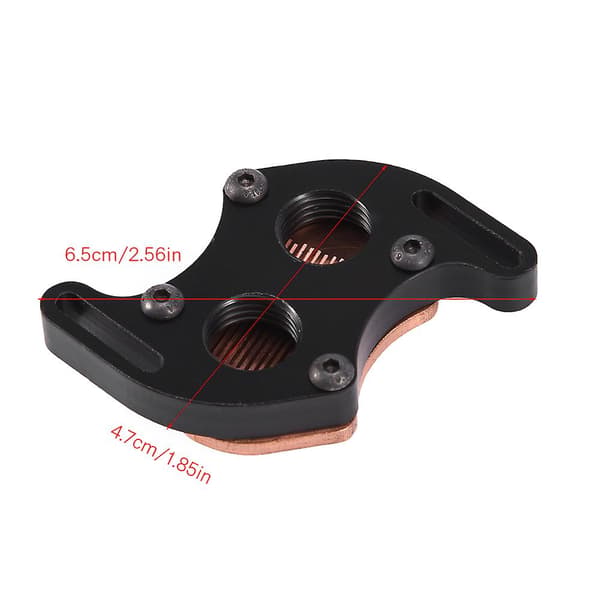 Mini South Bridge Kylvattenblock Kylarsats Röd Kopparbas för PC-dator 4,4-5,8 cm