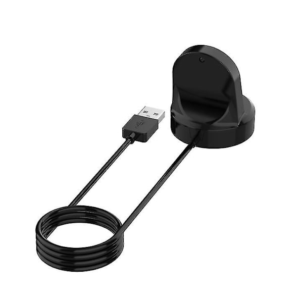 Bärbar Trådlös USB Snabbladdningsdocka Laddare Ställ för Klocka black