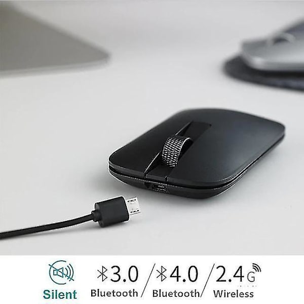Langaton hiiri Bluetooth 3 laitetta (musta)