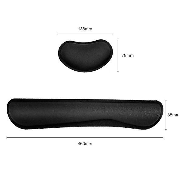 Memory Foam Mekaniskt Mjukt Tangentbord Musmatta Set Ergonomiskt Handledsstöd Handstöd Kudde För Kontor Dator Laptop