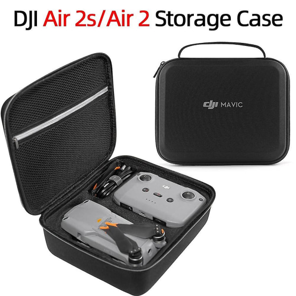 Dji air 2s bärbar förvaringsväska drone förvaringslåda case för dji mavic air 2/2s kroppsfjärrkontrolltillbehör Black black liner