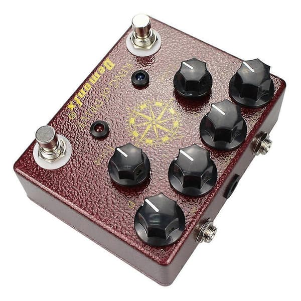 [LCS]of Tone Overdrive Stomp Analog Baserad på Analog Man Effect of Drive Gitarr Effektpedal Tillbehör RedBrown