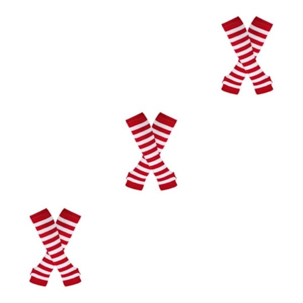 1/2/3/5 Knähöga strumpor för tjocka lår Lätta att bära och gör röd och vit 3Set Red and white