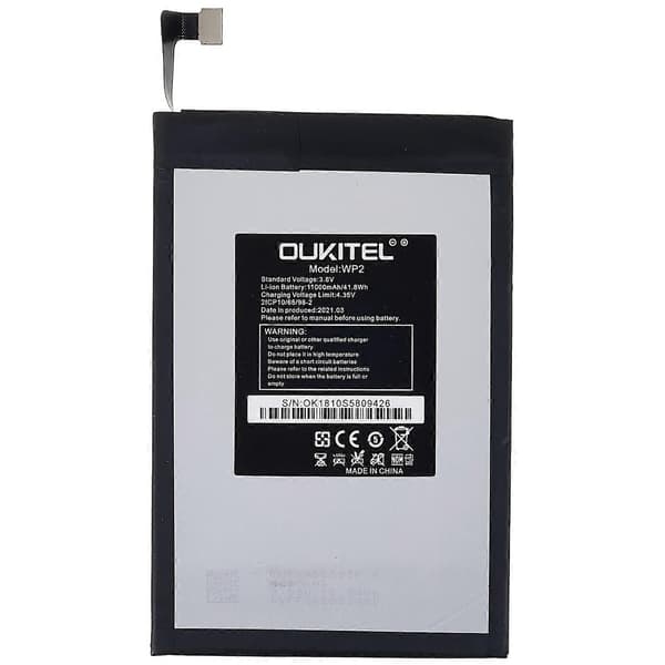 För Oukitel WP2 3.80V 11000mAh Uppladdningsbart Li-jonbatteri (Dubbellagerceller) Ersättning