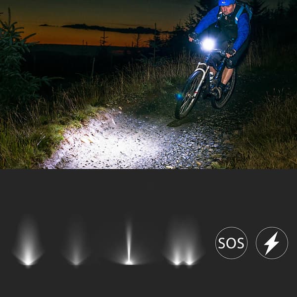 [LCS] Sykkellys foran 6 moduser USB oppladbart MTB sykkellys frontlykt