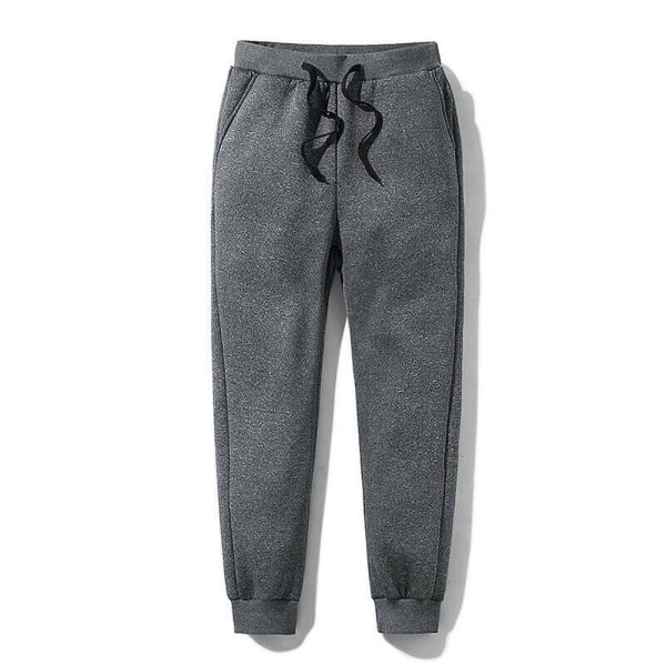 Herre Tykke Fleece Termobukser Utendørs Vinter Varme Fritidsbukser Joggebukser Sport 4XL