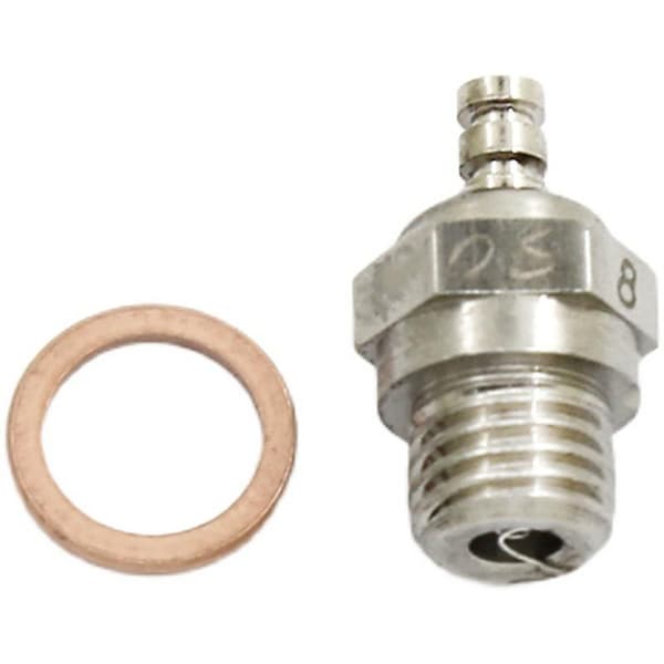 [LCS]Pcs 2-takts Os Engine Glødeplugg Os8 No.8 O.s. Os8 Plugg N Glødeplugger For Os Engine Silver 1 Pcs