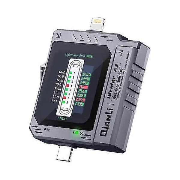 [LCS]iBridge A3 Halestuss Omfattende Analysator Lightning- og Type-C-grensesnitt Strøm- og Spenningsdeteksjon Not Specified