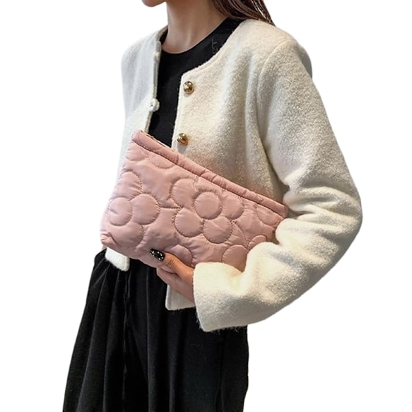 Stilig vattert organizer for kvinner for mynter og småting 0.06 Pink