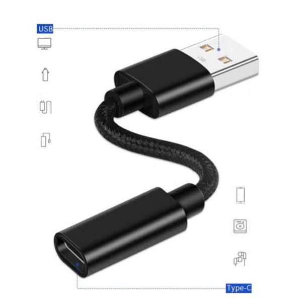 Adapter Typ-C Hona till Hane USB-överföring