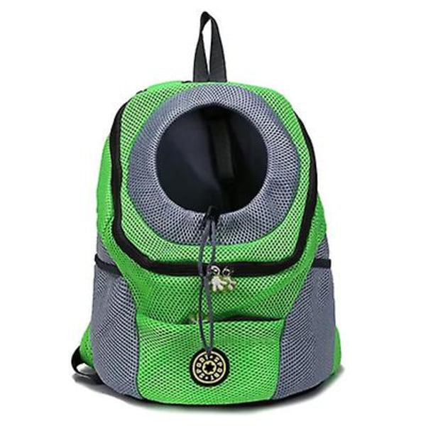 Bärbar rese-ryggsäck för hund och katt orange L 41*53*25cm