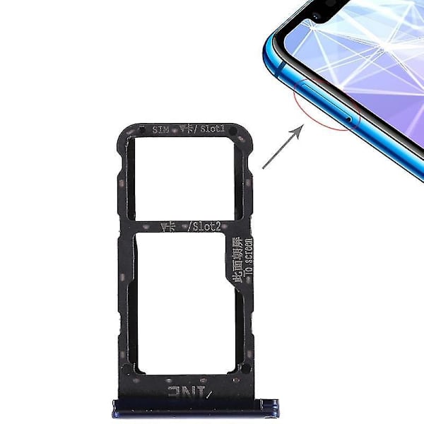 SIM-kortbrett for Huawei P smart + / Nova 3i (Blå)