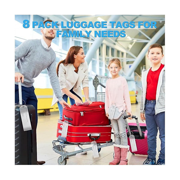 Bagasjetagger, 10-pakks kofferttagger, cruise-taggholder, cruise-tagger, bagasjetagger, cruise-etikett - WELLNGS