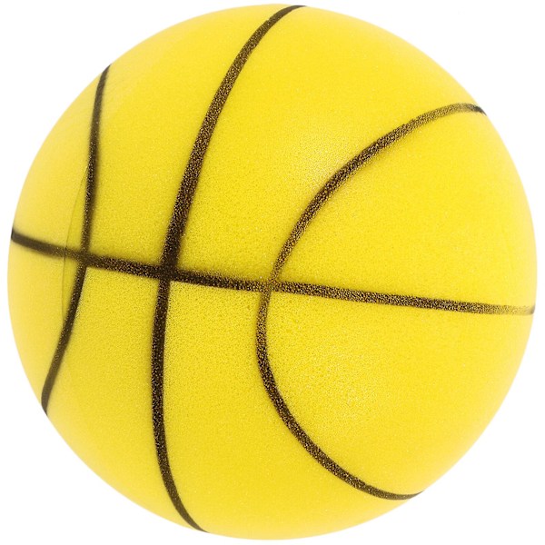 Tyst studsboll liten elastisk boll praktisk tyst elastisk boll lättviktig inomhusbasketboll (18.00X18.00X18.00CM, flerfärgad)