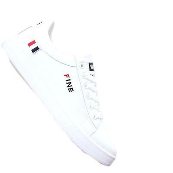 Afslappede sportssko med hullet mesh til mænd - passer til alt 803 white black 44