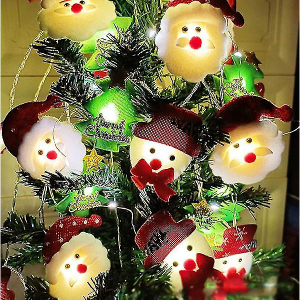3m Snögubbe Jul Ljusslinga 20 LED Fairy Strings Dekoration SNOWMAN