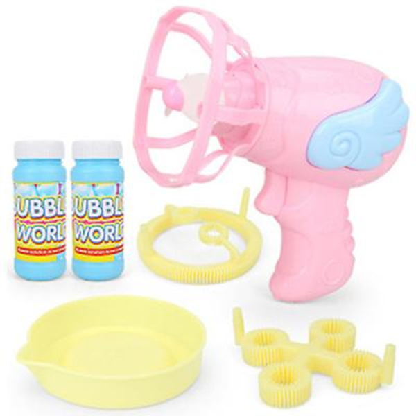 Automatiska Spier Bubble Guns, Elektrisk Bubbelmaskin för Festartiklar, Sommarleksak, Födelsedag, Utomhus & Inomhus blue