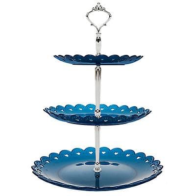 [LCS]3-vånings kakfat formar, fruktfat blue