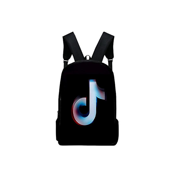 Gutter Jenter Tik Tok 3D Digitaltrykk Skolesekk Ryggsekk Skulderveske J