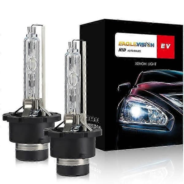 35W 6000K D4S Xenon HID-pære, hvitt lys, pakke med 2