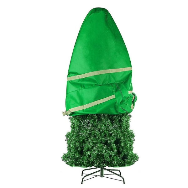 Upprätt julgransförvaringsväska, Canvas Tree Cover Bag Green 30*60 inch