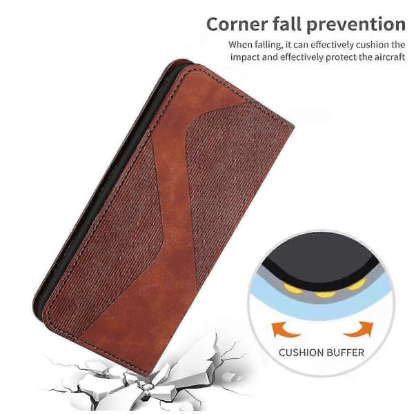 [LCS]Stativfodral för Samsung Galaxy A41 med PU-läderfodral Brown Samsung Galaxy A41