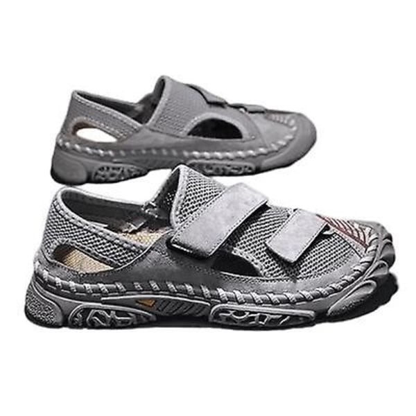 Sommar Fritid Strand Herrsandaler och Tofflor Gray 39