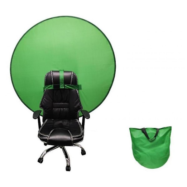 Kannettava vihreä tausta, Zoom Virtual, kotitoimisto, kamera, matka (142cm)