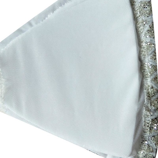 Sexet Dame Sommer Halter Sequins Bandage Bikini Push-up Sæt Polstret BH Badedragt Strandtøj Silver XL