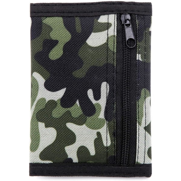 pc Camo Plånbok, Polyester/Canvas/Oxford/Barnplånbok, Tonårspojkar Plånbok (Militärgrön)