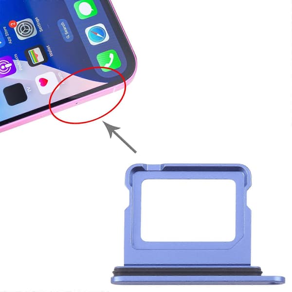 [LCS]Kompatibel med iPhone 16 SIM-kortbakke Blue